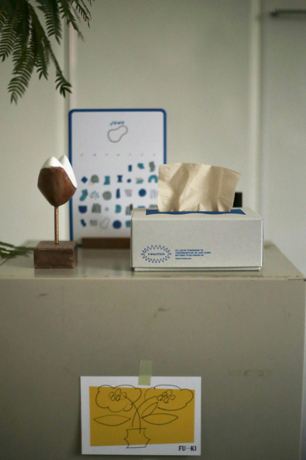 tissue case "Hacktion blue"