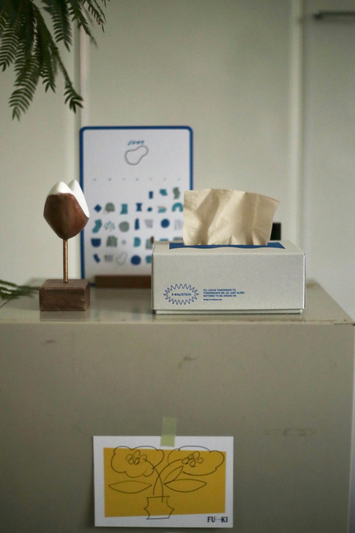 tissue case "Hacktion blue"