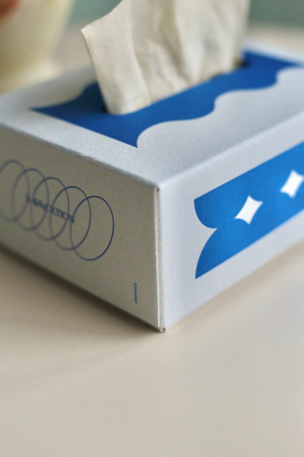 tissue case "Hacktion blue"