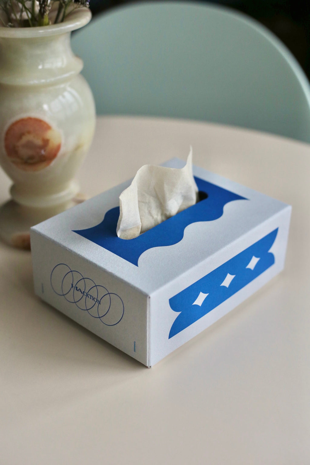 tissue case "Hacktion blue"