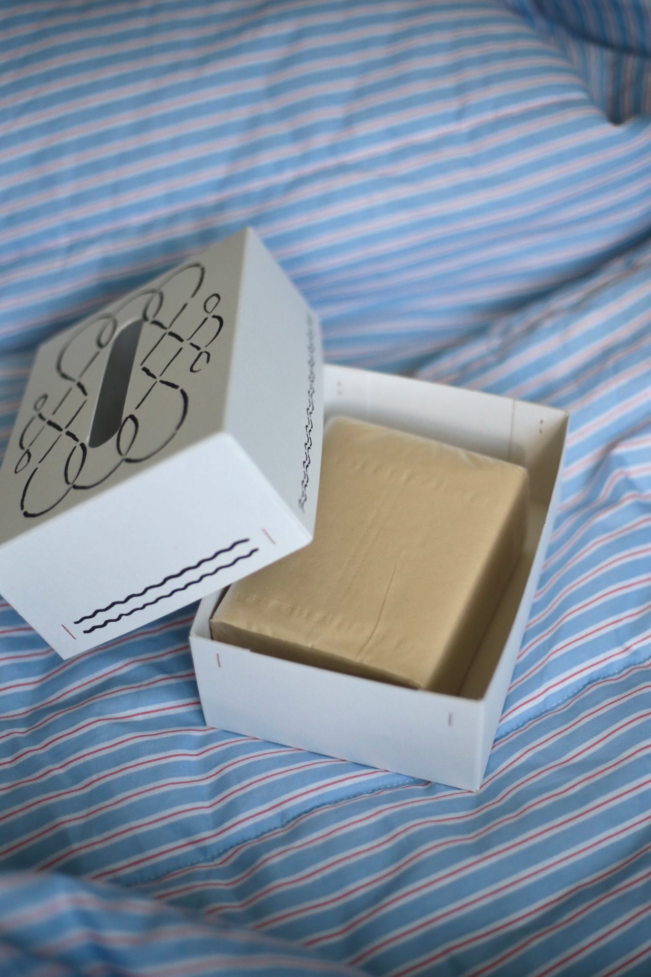 tissue case "white window"